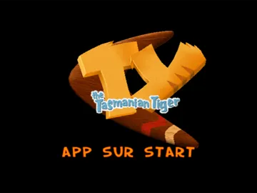 TY the Tasmanian Tiger screen shot title